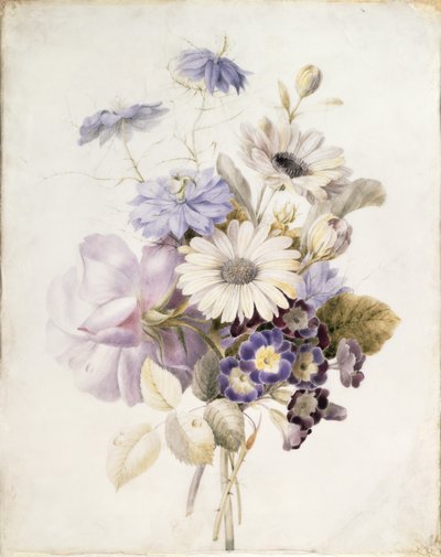 Fiori con margherite, 1840 da French School